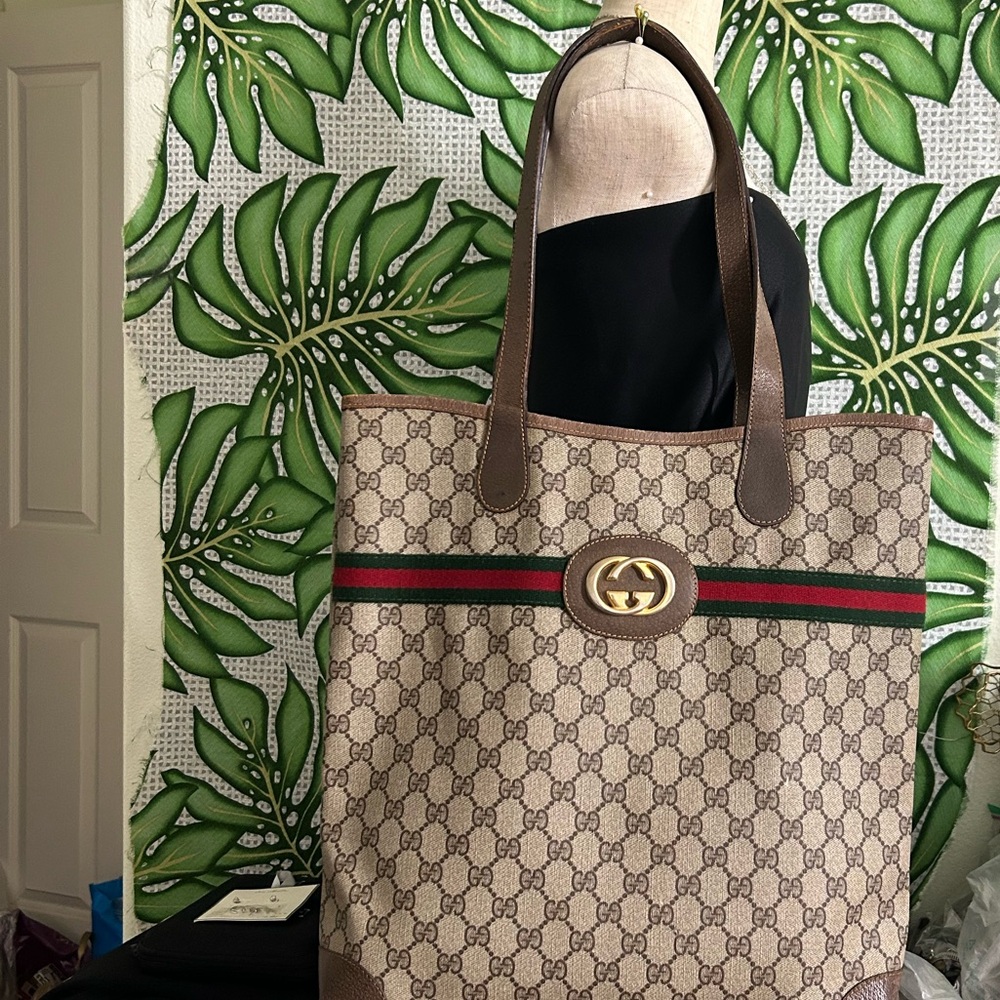 🖤Vtg 70s GUCCI GG Supreme Tote/Shoulder bag - Picture 3 of 17